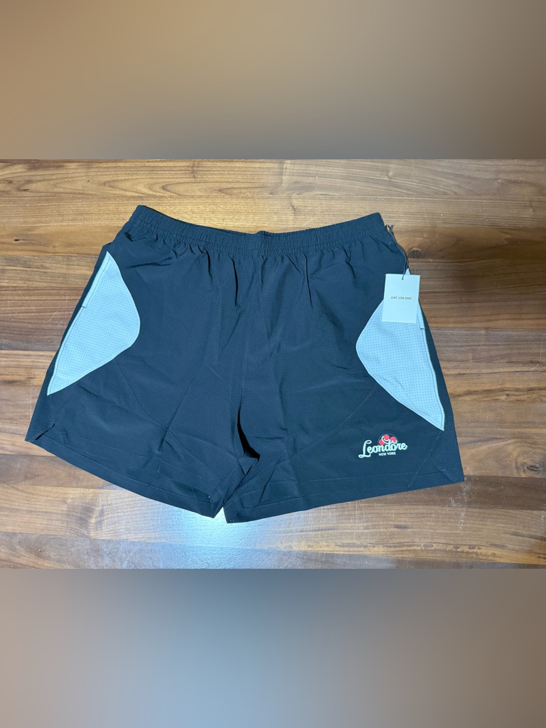 Aime Leon Dore Ald Team Leon Performance Short Jet Black Shorts Logo Size Large